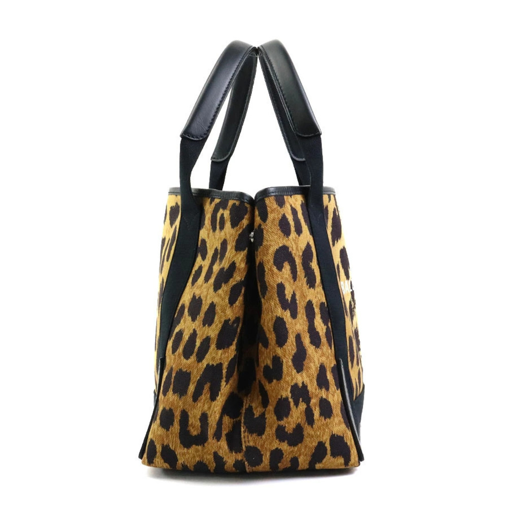 Balenciaga Blue Cabas Canvas Brown Bag Leopard Handbag Navy Tote Leather Black